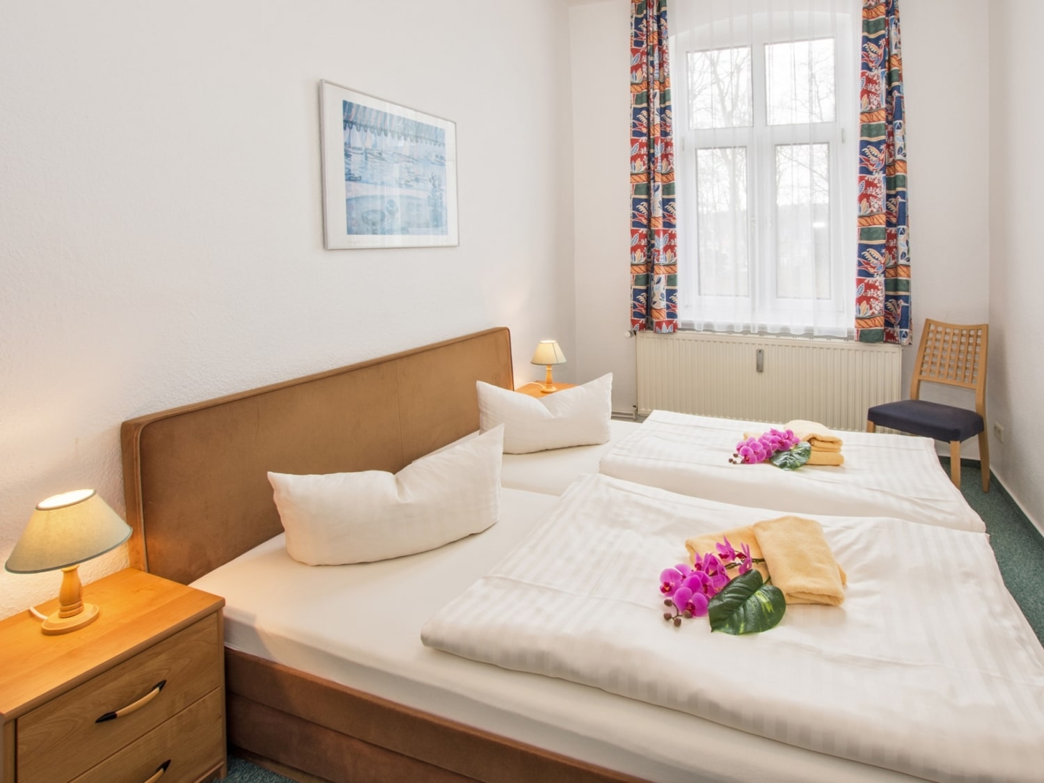 Ferienwohnung Rosenquarz Doppelzimmer - Urlaubshotel Strandvilla Imperator im Seebad Bansin auf Usedom