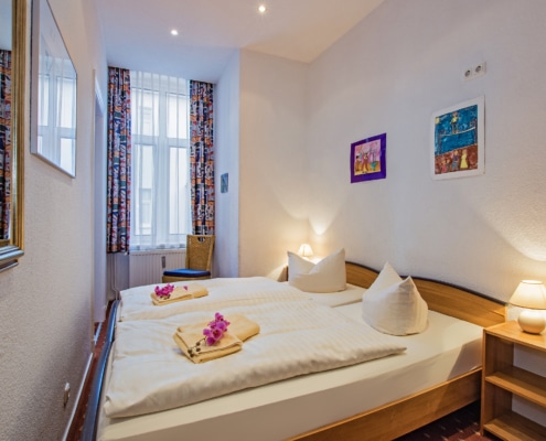 Familienzimmer Rubin Schlafbereich 1 - Urlaubshotel Strandvilla Imperator in Bansin auf Usedom